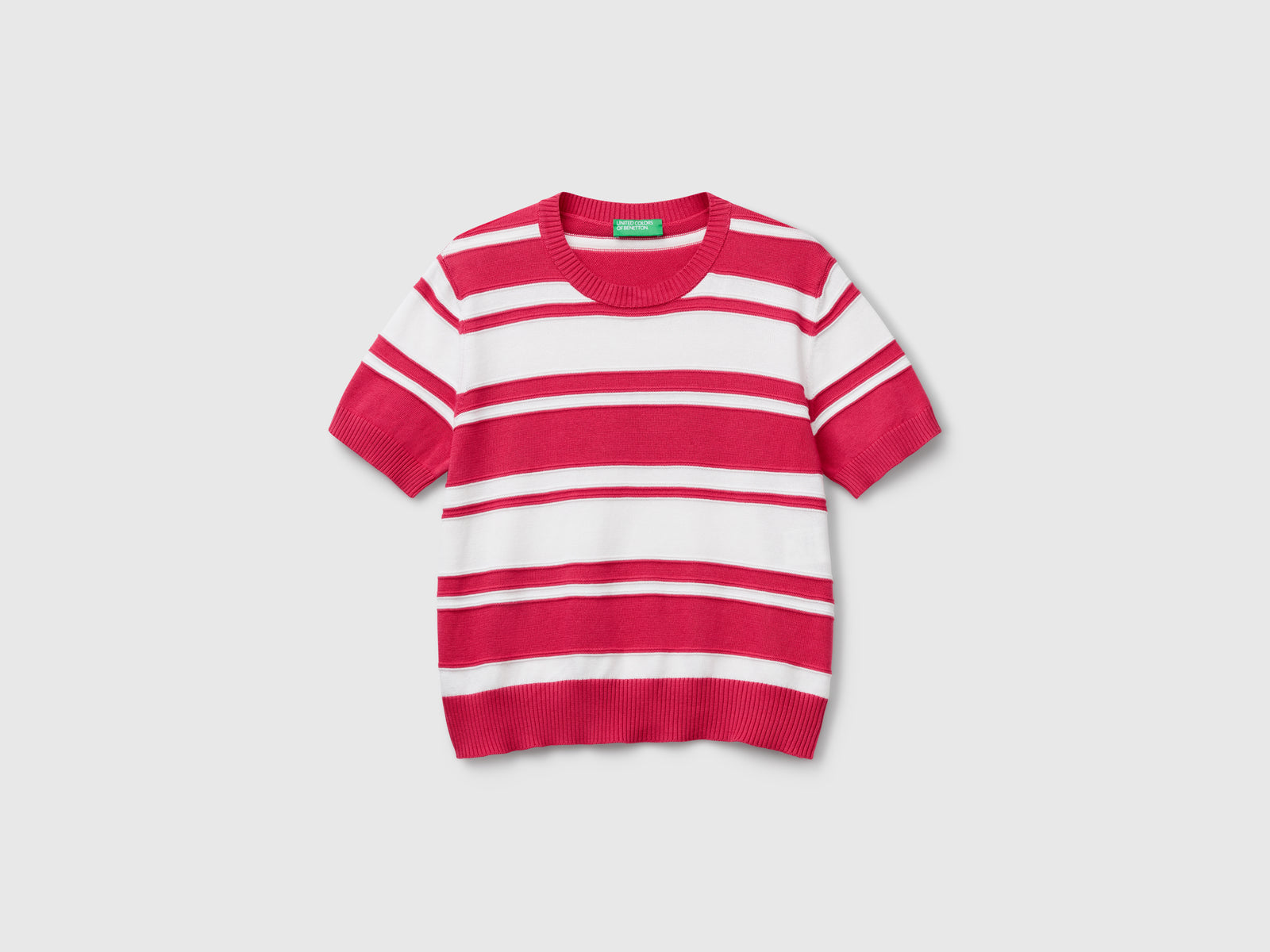 Striped sweater da donna fragola | Benetton Outlet