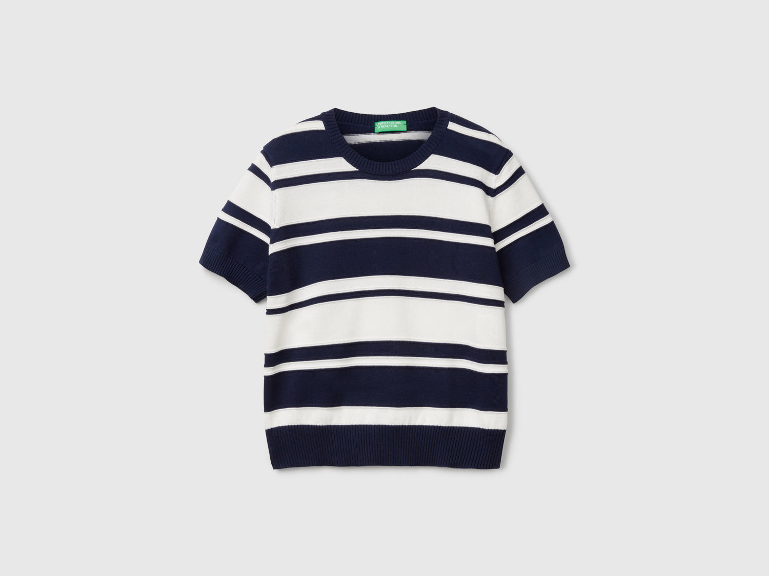 Striped sweater da donna blu scuro | Benetton Outlet