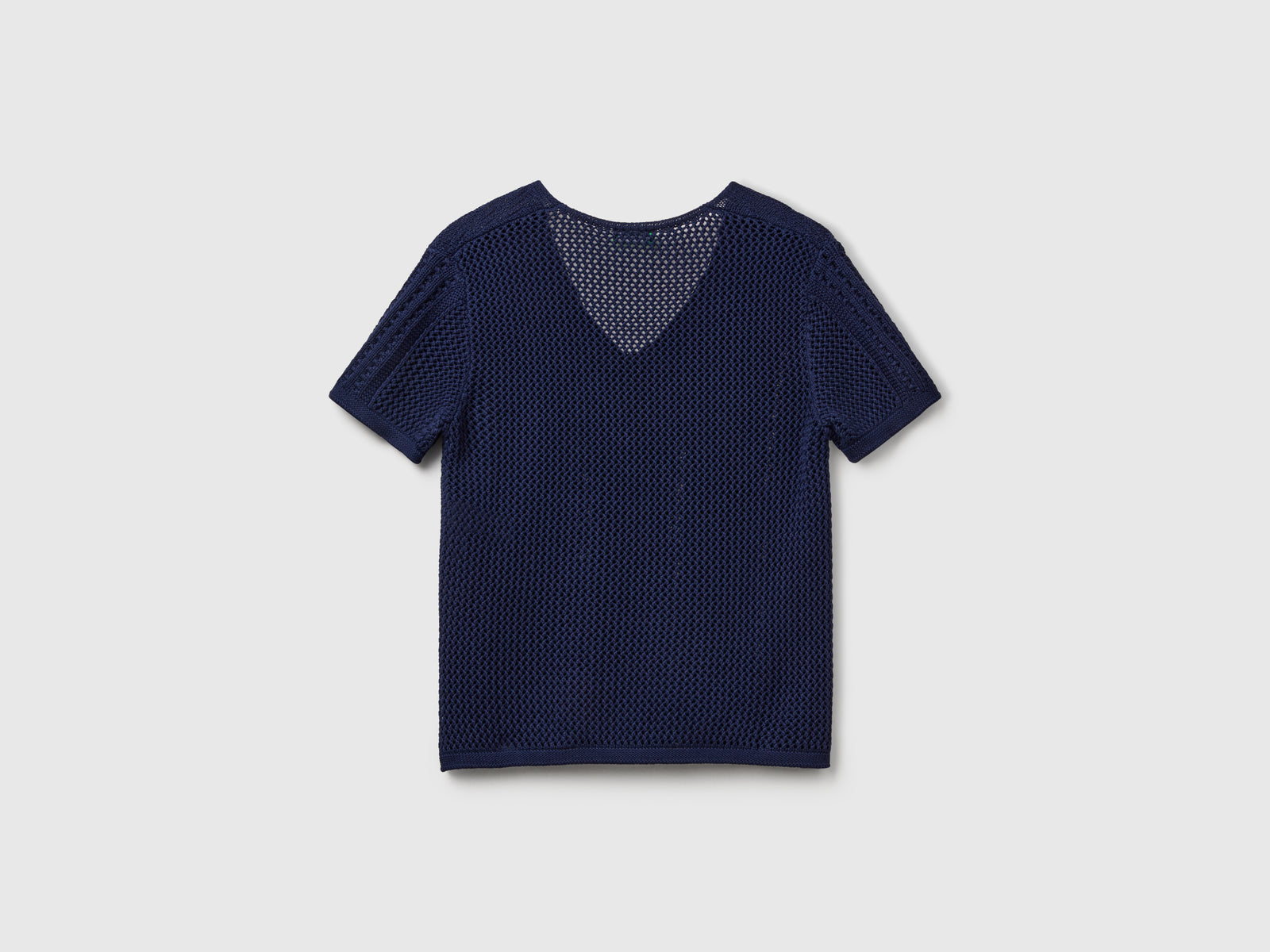 Maglioncino con trafori da donna blu scuro 2 | Benetton Outlet
