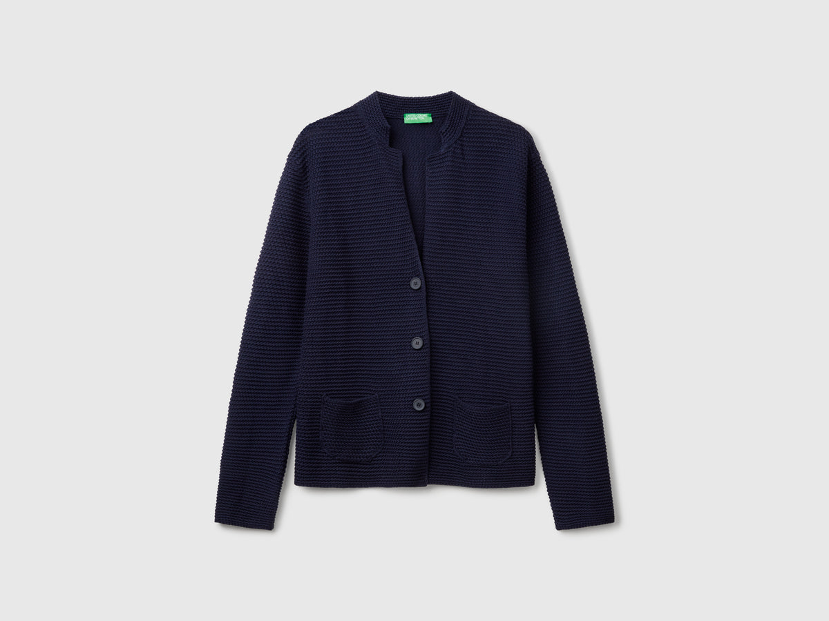 Giacca in maglia 100% cotone
