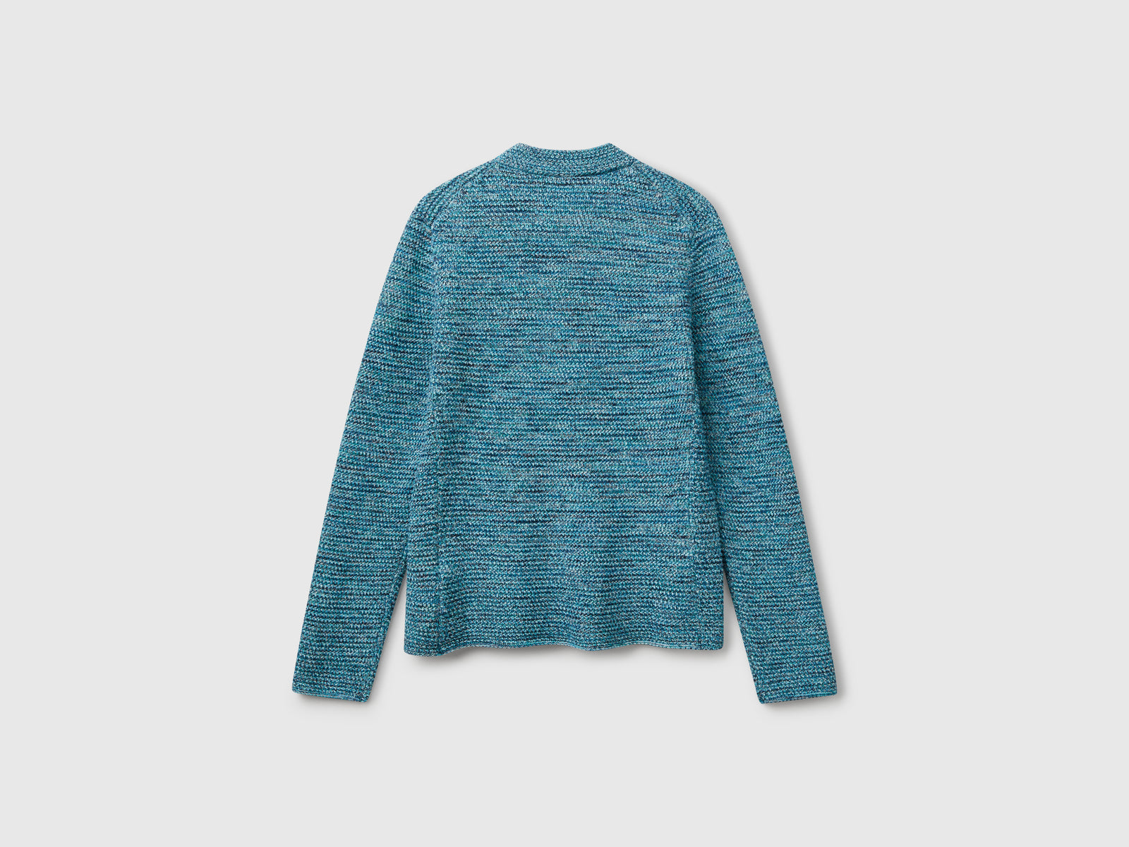100% cotton knitted jacket da donna verde 2 | Benetton Outlet