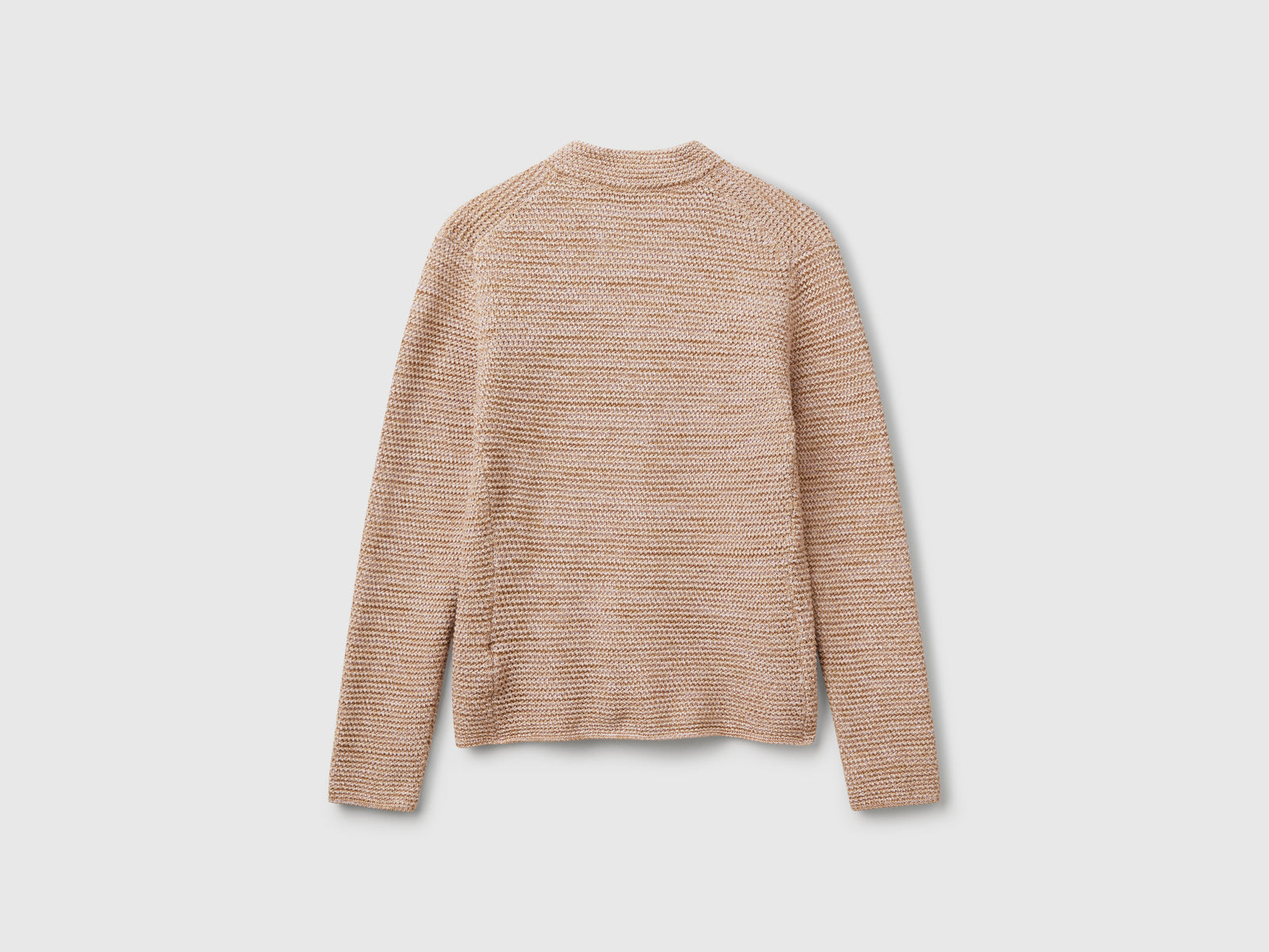 Giacca in maglia 100% cotone da donna beige 2 | Benetton Outlet