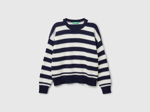 Maglia a righe in cotone tricot