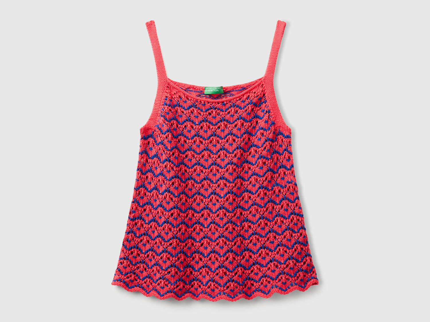 Canotta crochet da donna ciclamino | Benetton Outlet