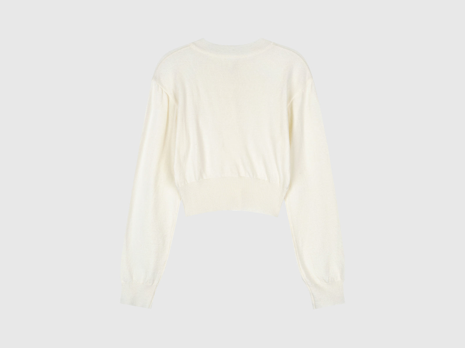 Cardigan in misto viscosa da donna bianco panna 2 | Benetton Outlet