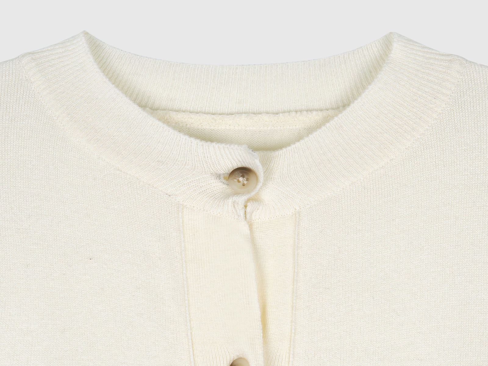 Cardigan in misto viscosa da donna bianco panna 3 | Benetton Outlet