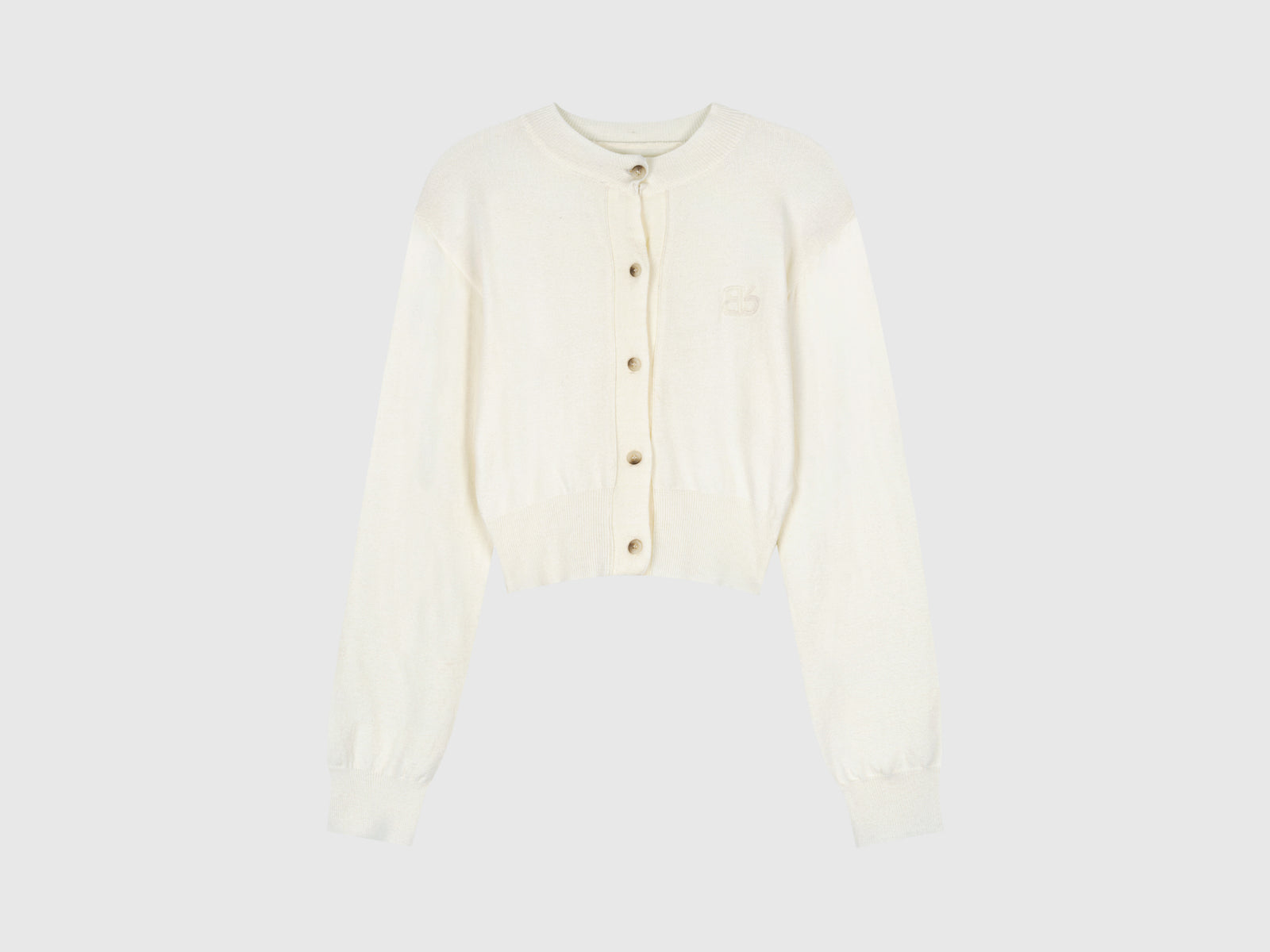 Cardigan in misto viscosa da donna bianco panna | Benetton Outlet