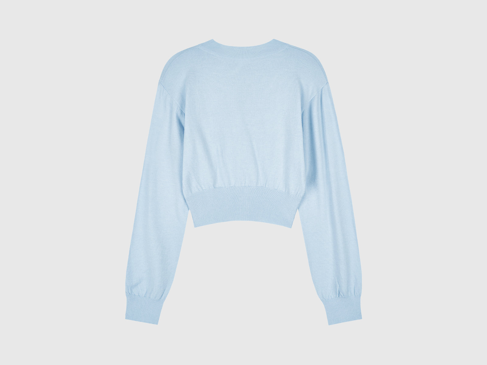 Cardigan in misto viscosa da donna celeste 2 | Benetton Outlet