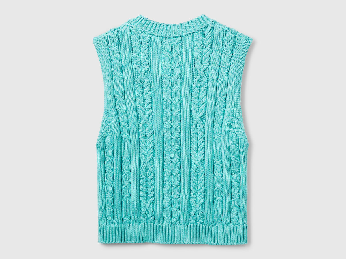 Gilet cropped a trecce