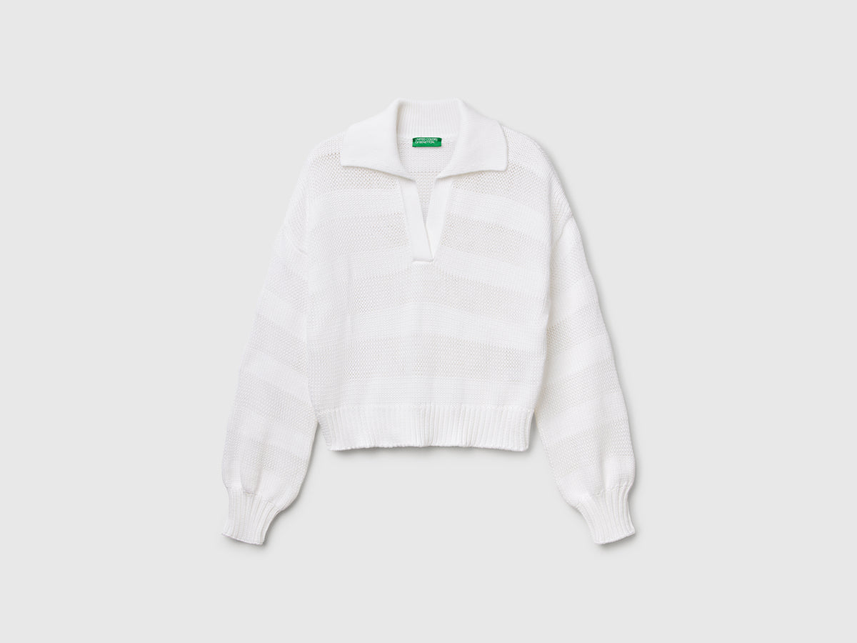 Maglioncino a polo 100% cotone