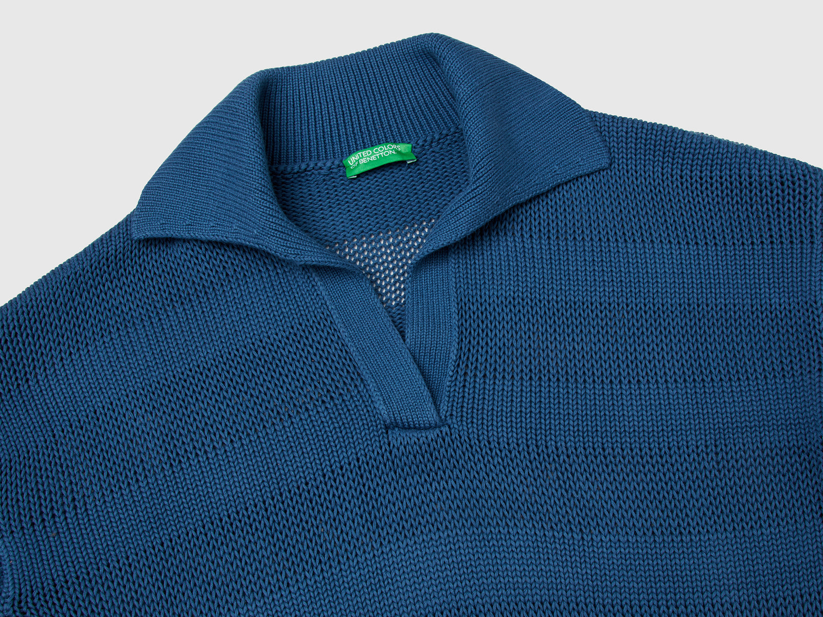 100% cotton polo sweater da donna avio 3 | Benetton Outlet