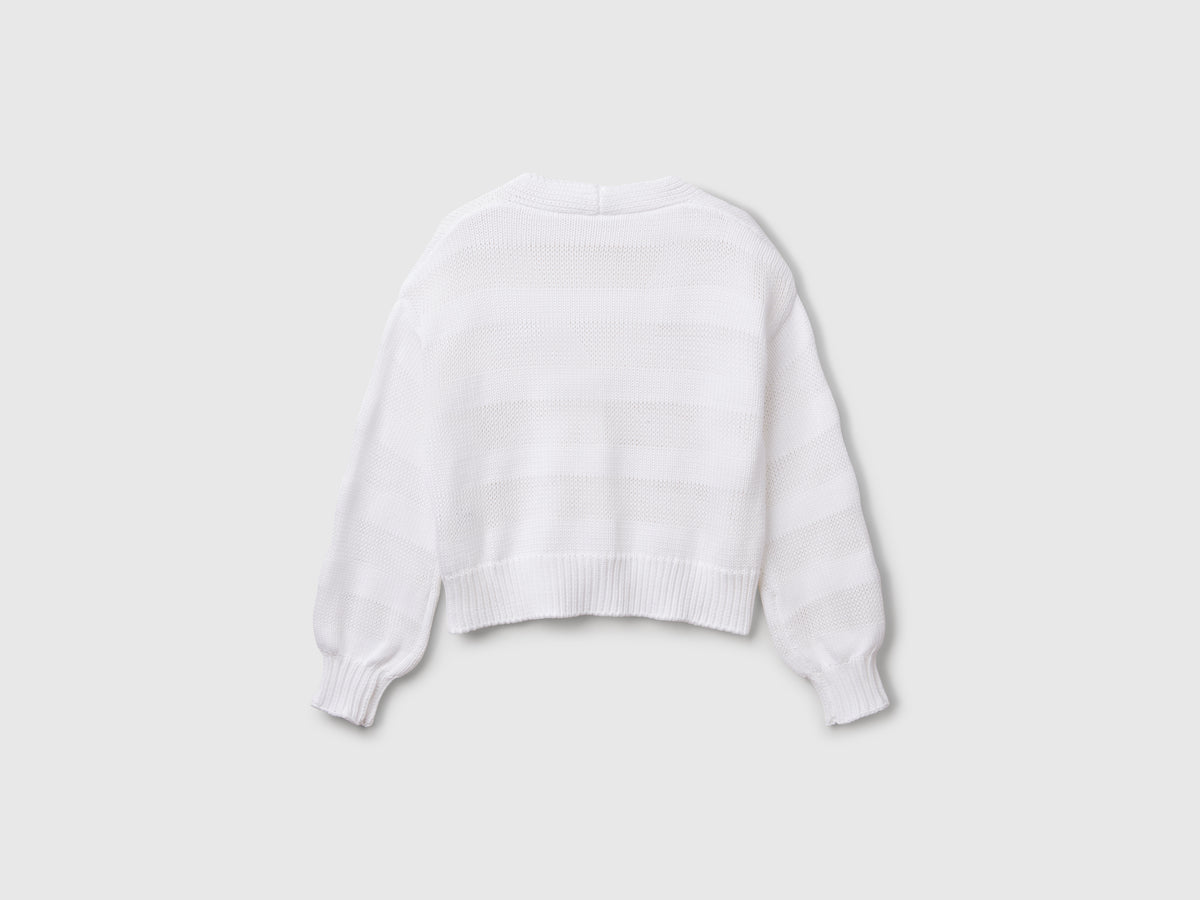 Cardigan lavorato 100% cotone