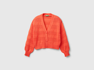 Cardigan lavorato 100% cotone
