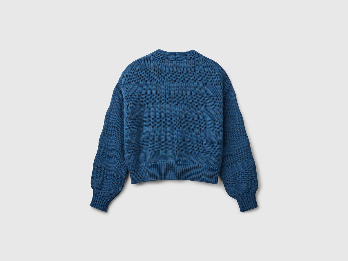 100% cotton knitted cardigan