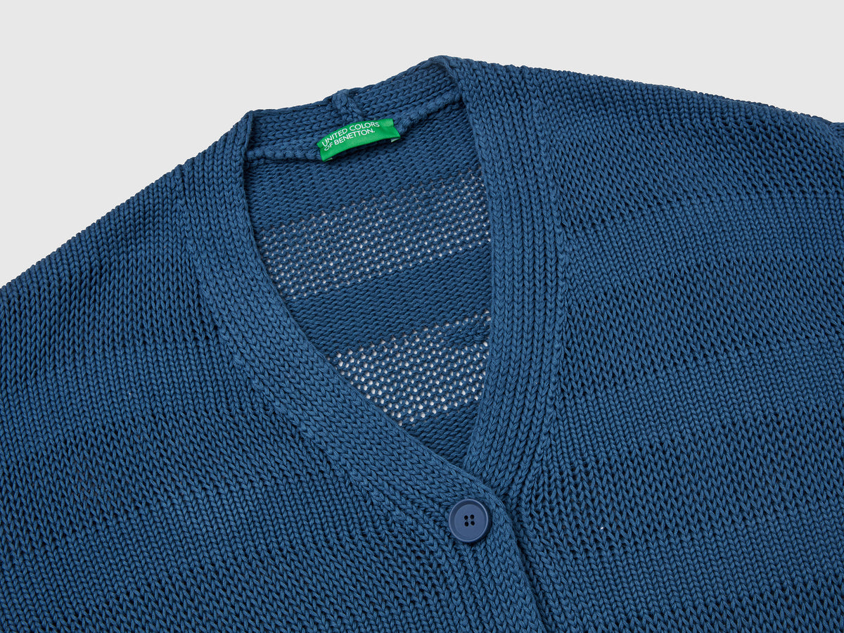 100% cotton knitted cardigan