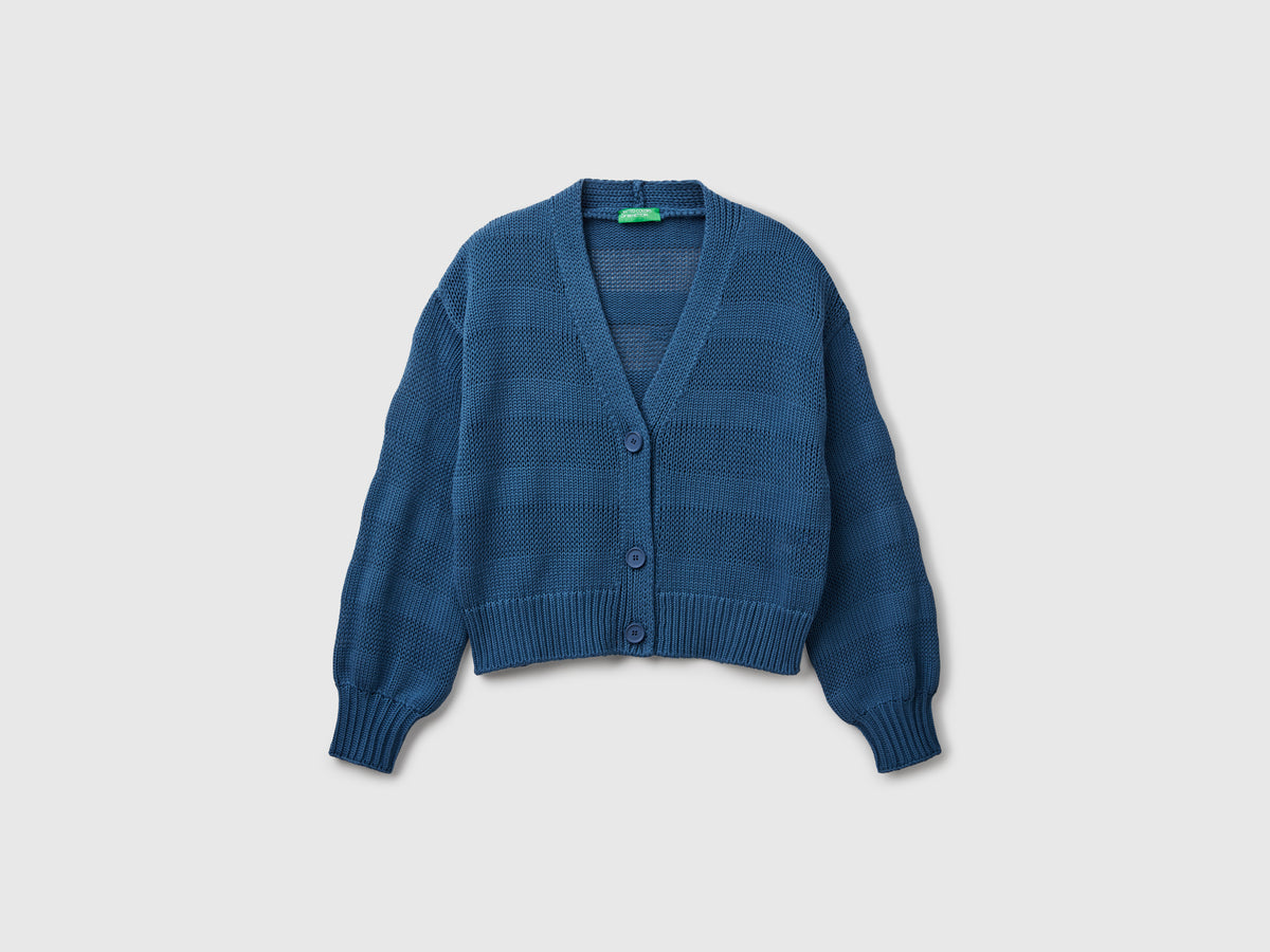 100% cotton knitted cardigan
