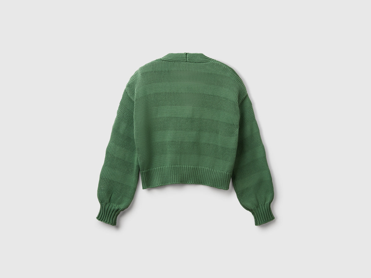 100% cotton knitted cardigan