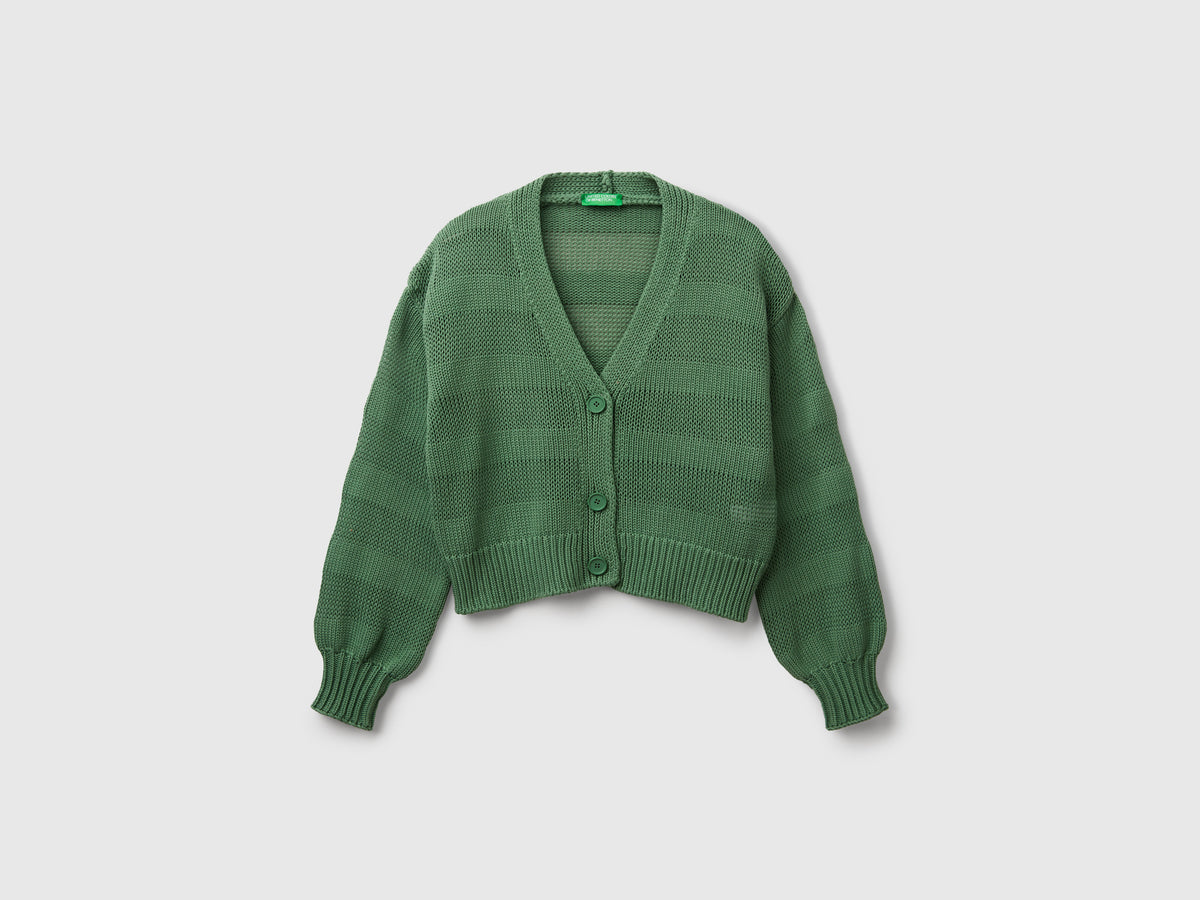 100% cotton knitted cardigan