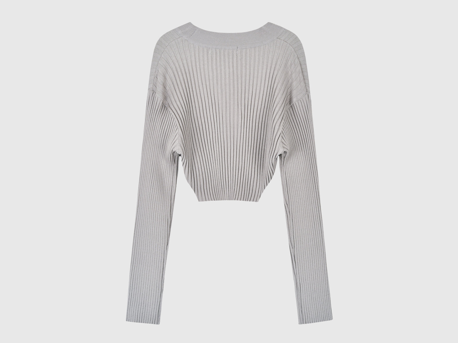 Bolero in misto viscosa da donna grigio chiaro 2 | Benetton Outlet