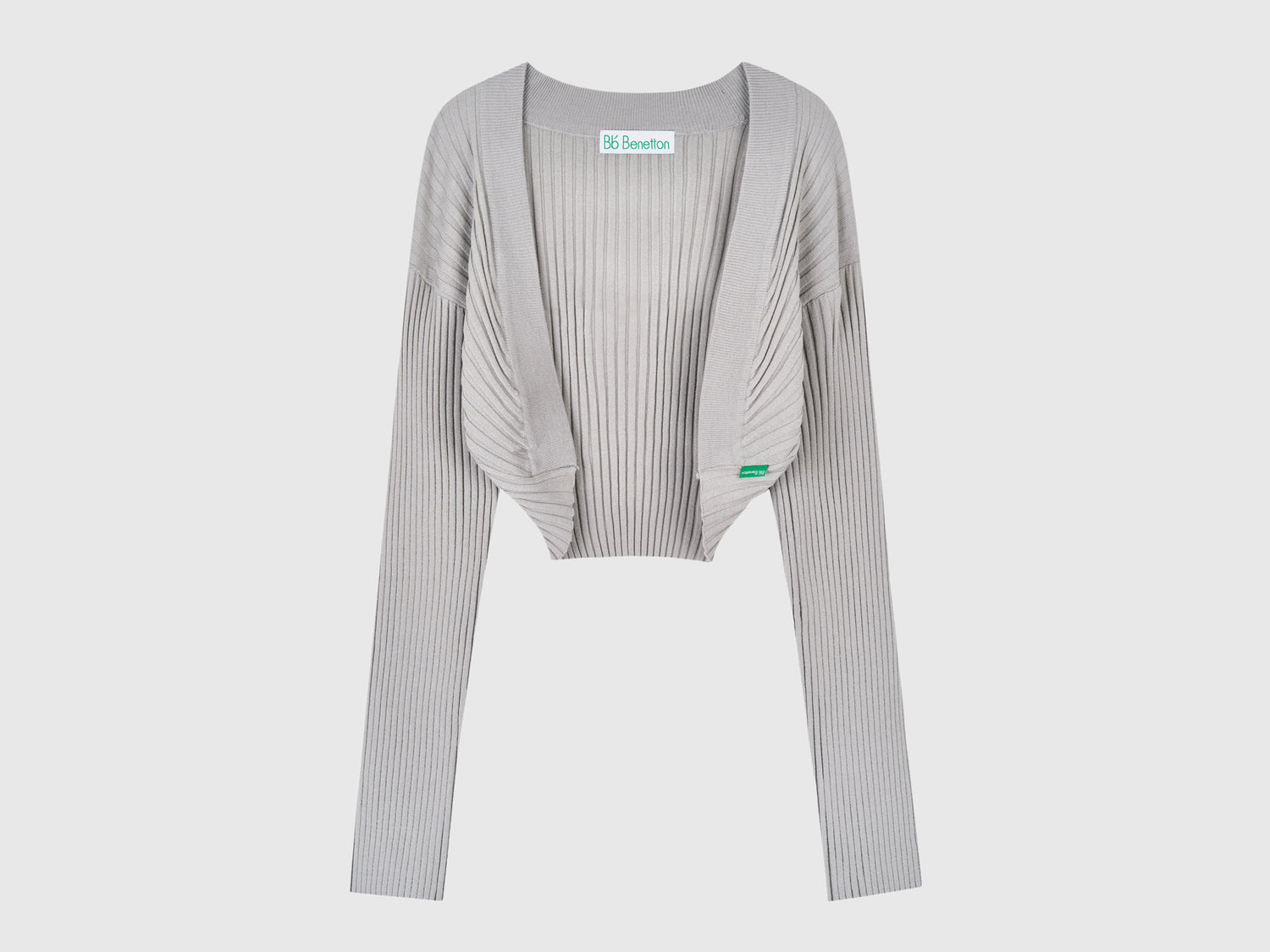 Bolero in misto viscosa da donna grigio chiaro | Benetton Outlet