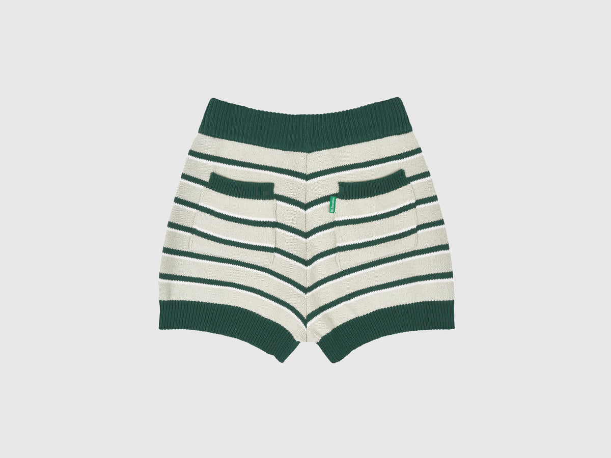 Shorts in maglia a righe