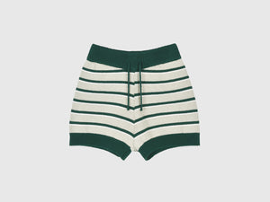 Shorts in maglia a righe