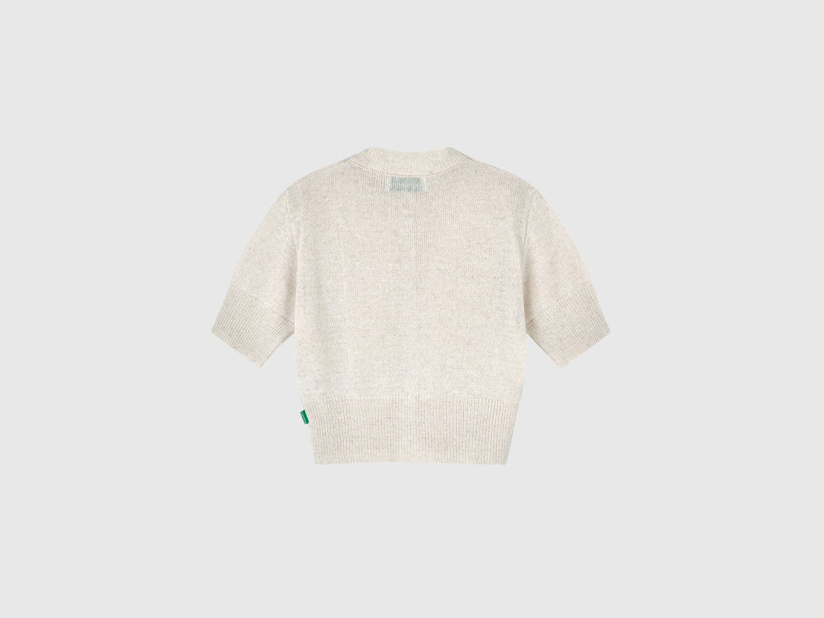 Cardigan a manica corta