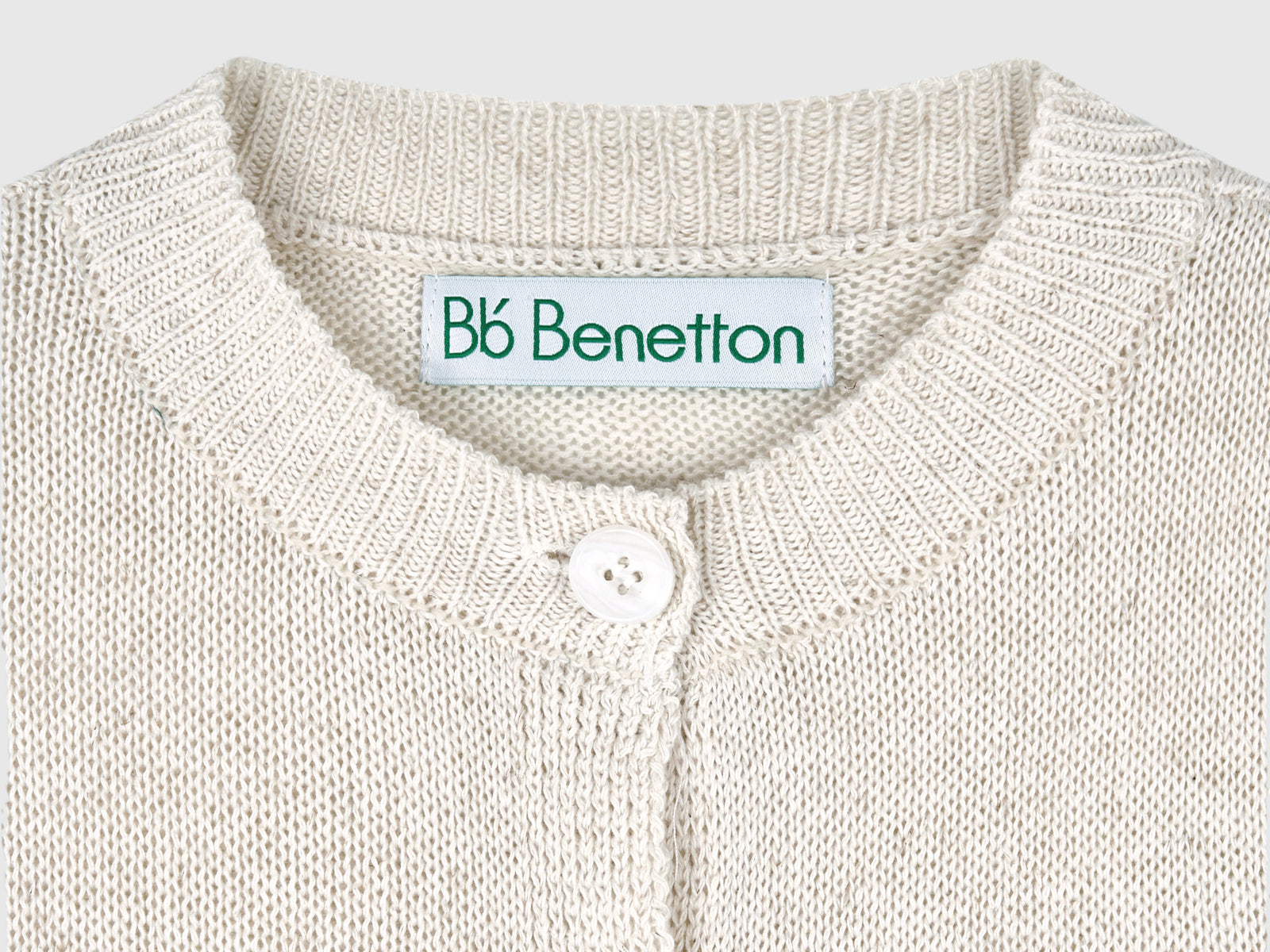 Cardigan a manica corta da donna bianco panna 3 | Benetton Outlet