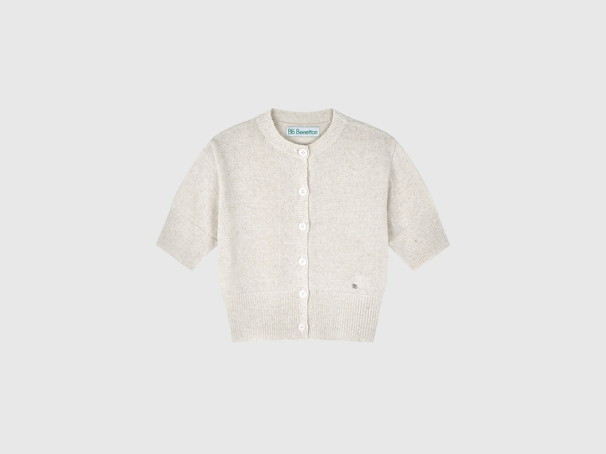Cardigan a manica corta
