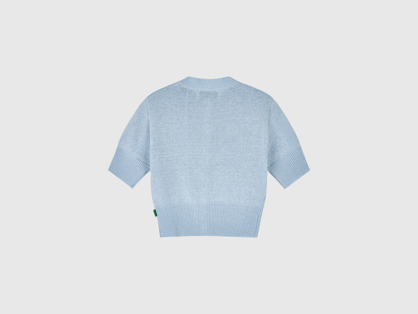 Short-sleeved cardigan da donna celeste 2 | Benetton Outlet