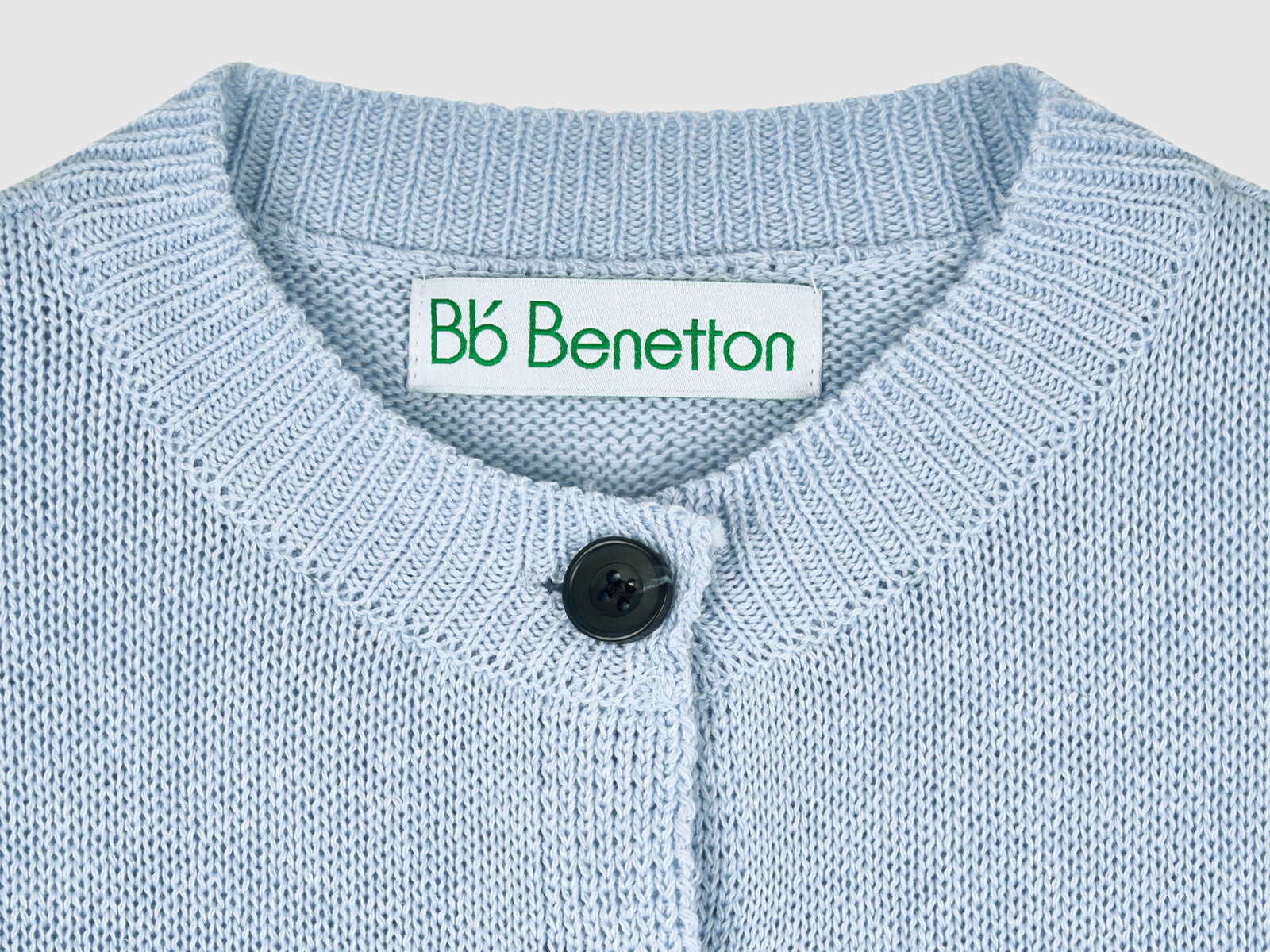 Short-sleeved cardigan da donna celeste 3 | Benetton Outlet