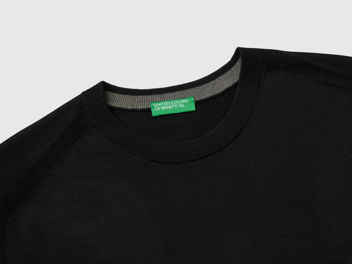 Maglione in misto viscosa e seta