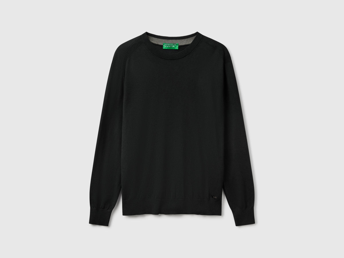 Maglione in misto viscosa e seta