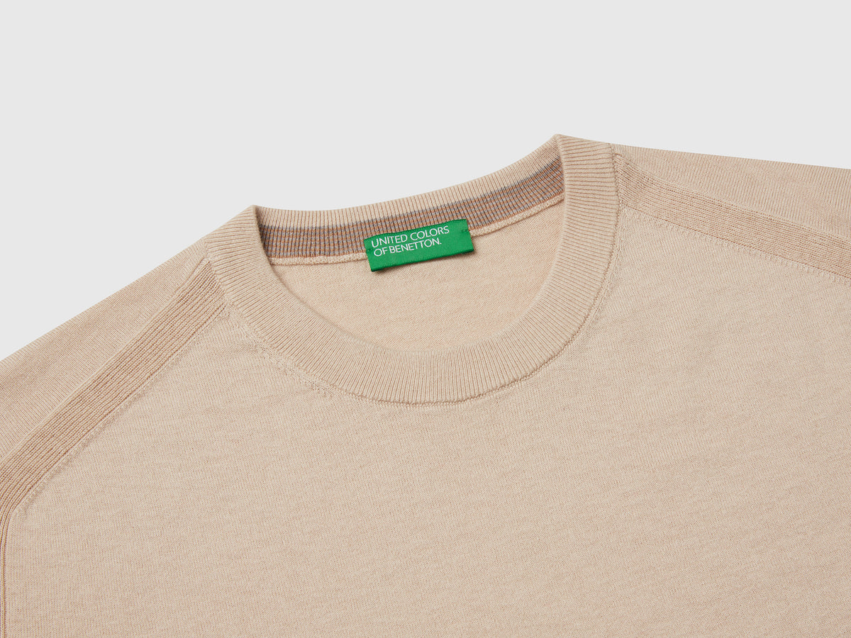 Maglione in misto viscosa e seta