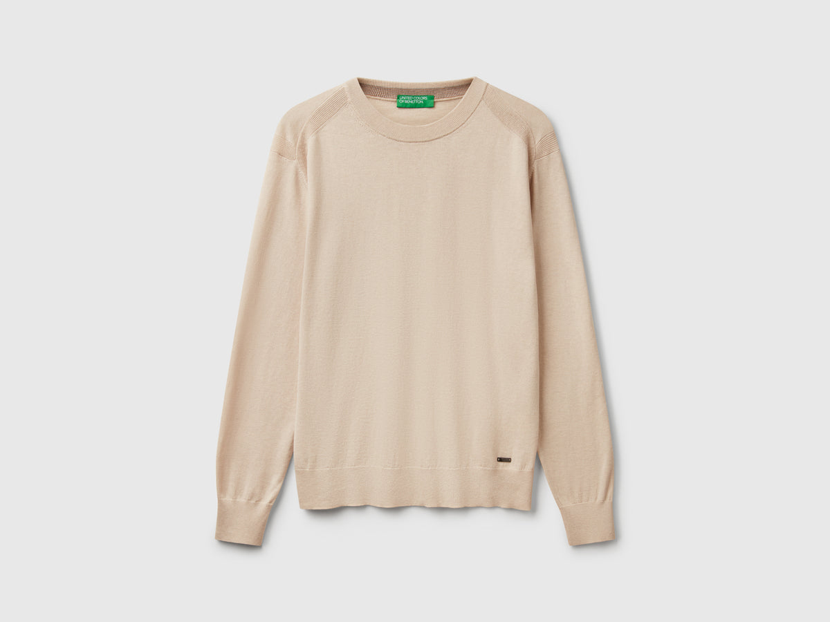 Maglione in misto viscosa e seta