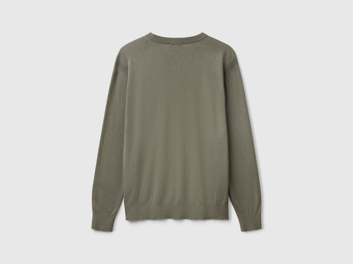 Maglione in misto viscosa e seta