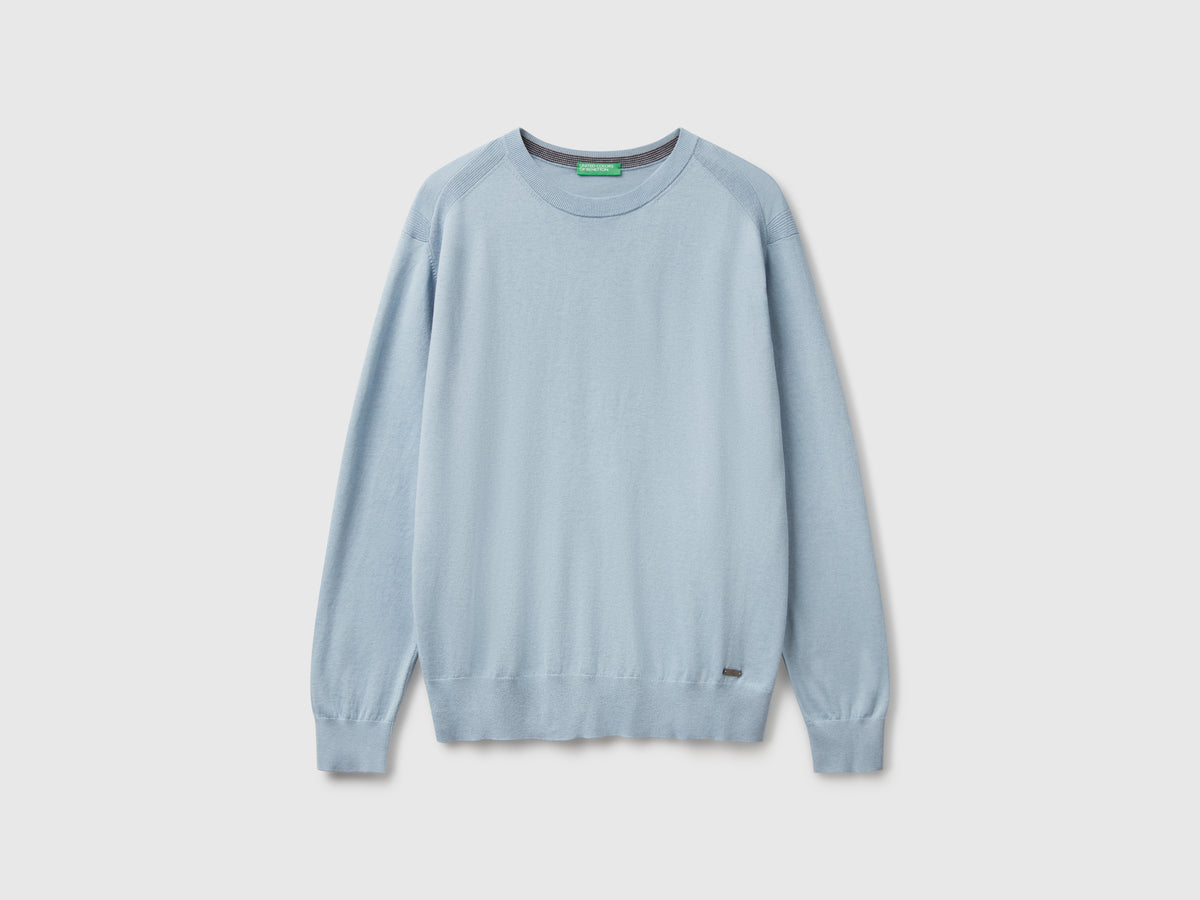 Maglione in misto viscosa e seta