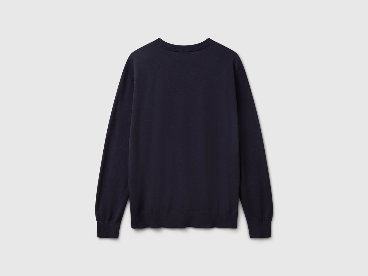 Maglione in misto viscosa e seta