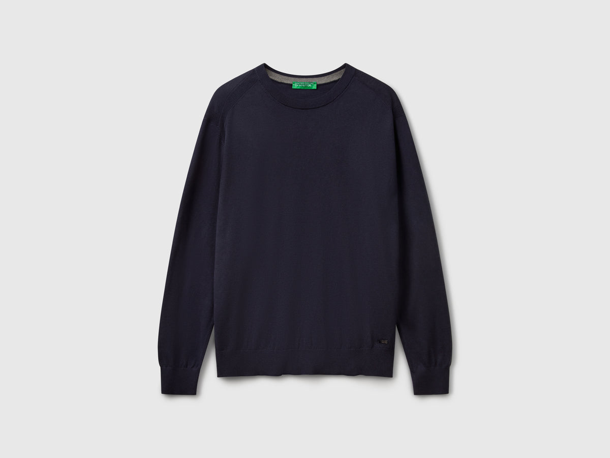 Maglione in misto viscosa e seta