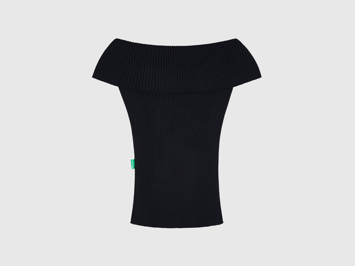 Maglia con scollo bardot
