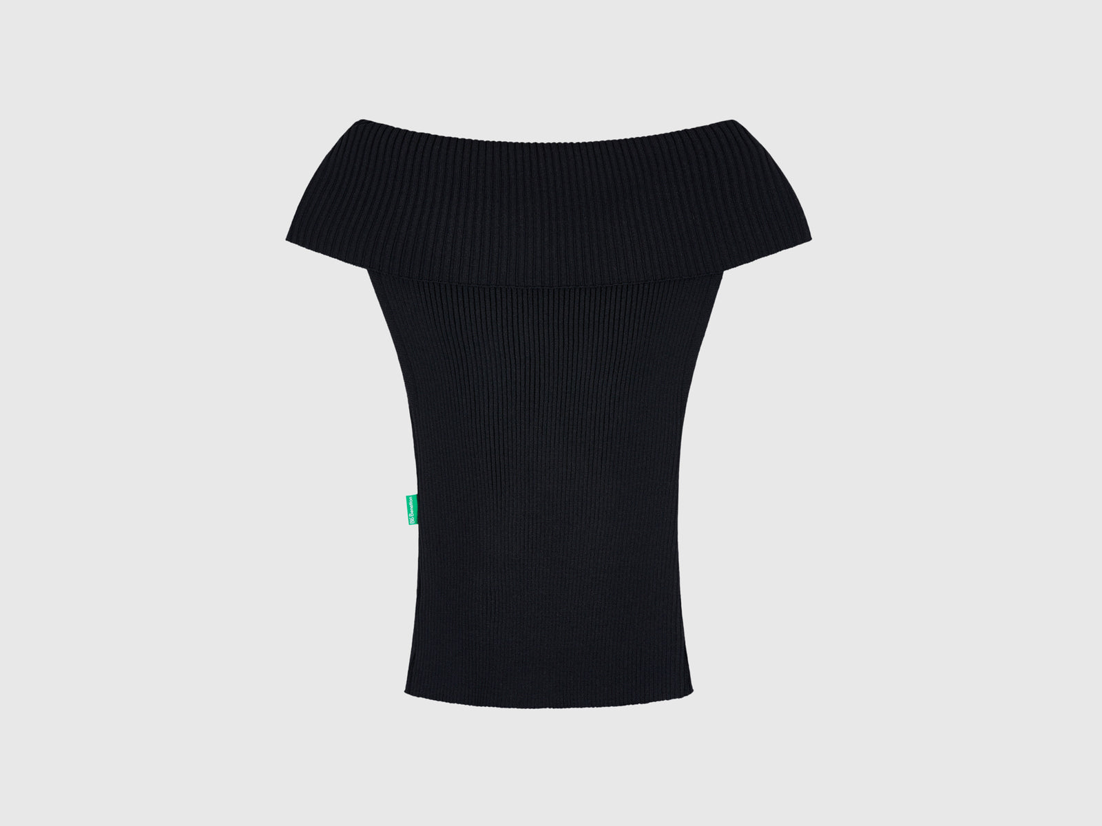 Maglia con scollo bardot da donna nero 2 | Benetton Outlet