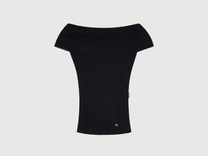 Maglia con scollo bardot