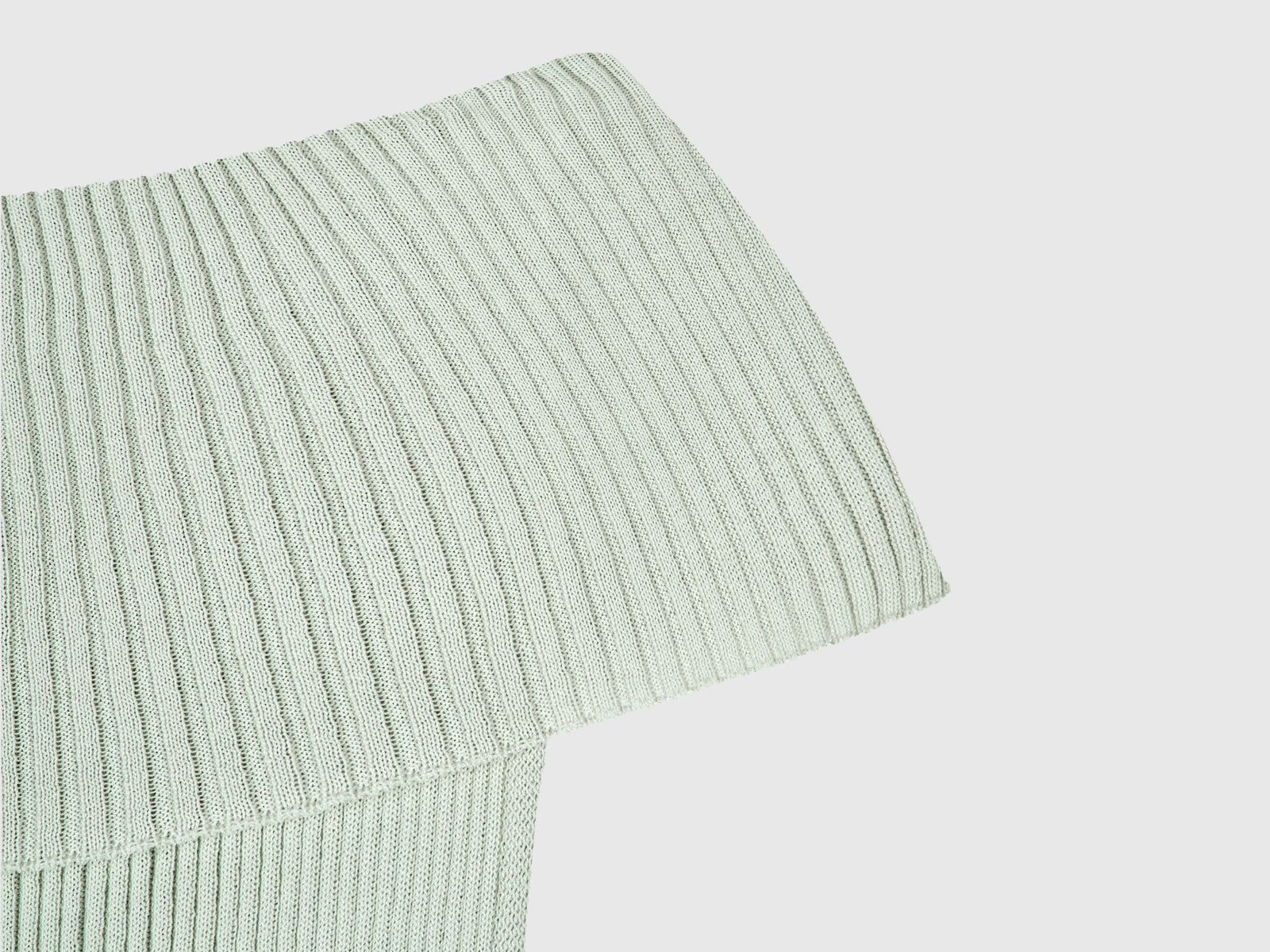 Maglia con scollo bardot da donna verde oliva 3 | Benetton Outlet