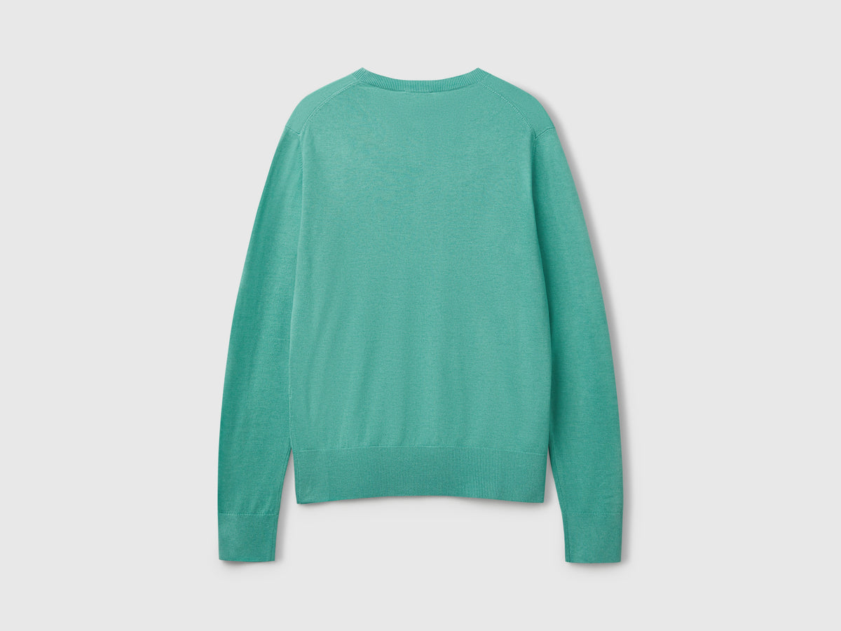 Maglia manica lunga in misto seta