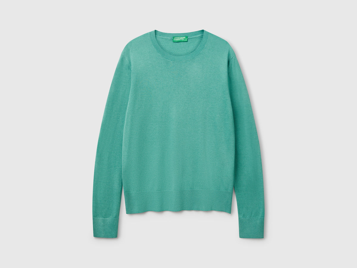 Maglia manica lunga in misto seta