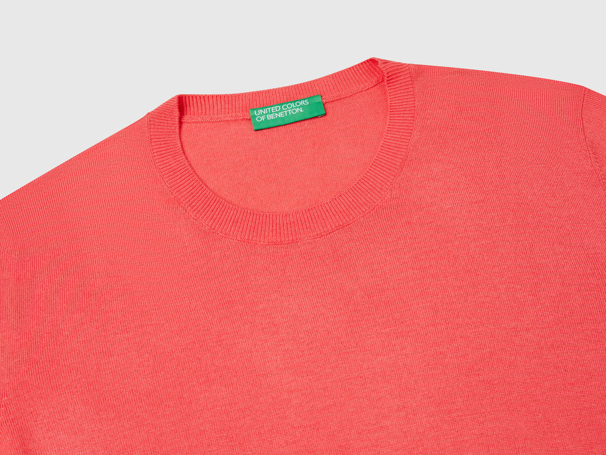 Maglia manica lunga in misto seta