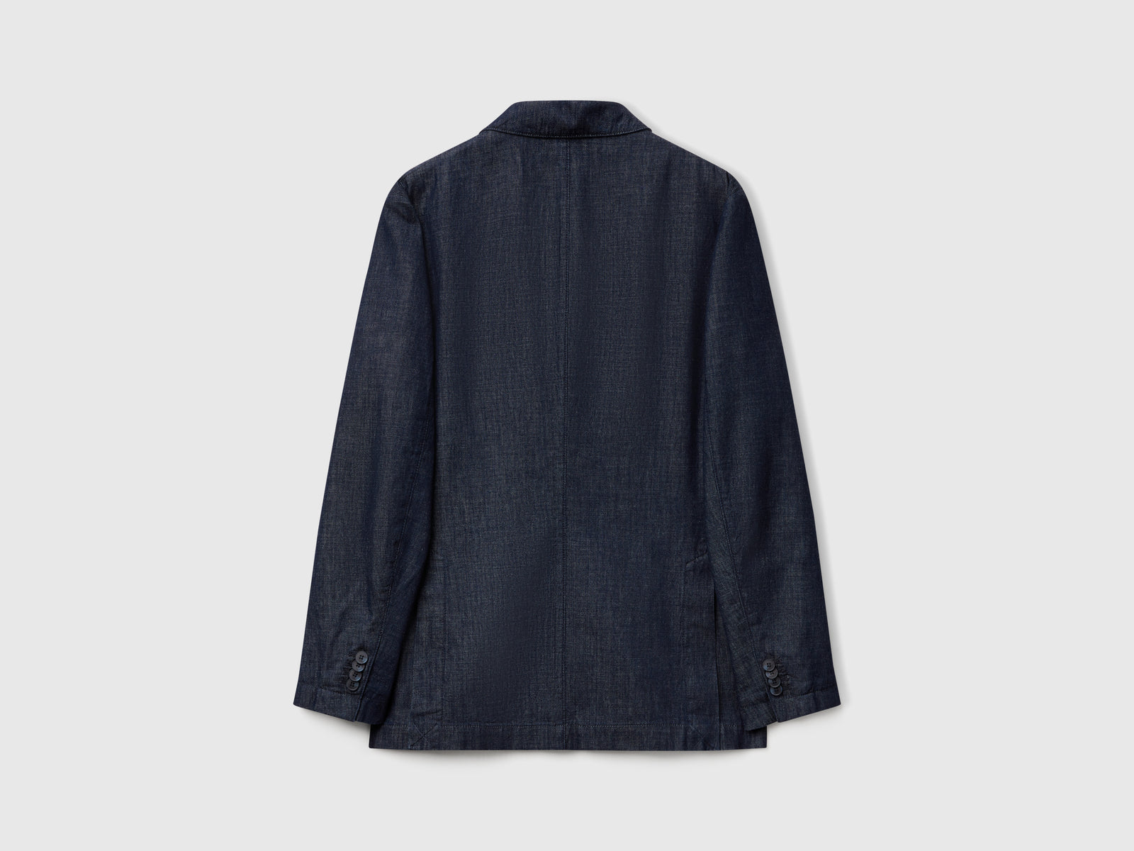 Blazer in chambray da uomo blu 2 | Benetton Outlet