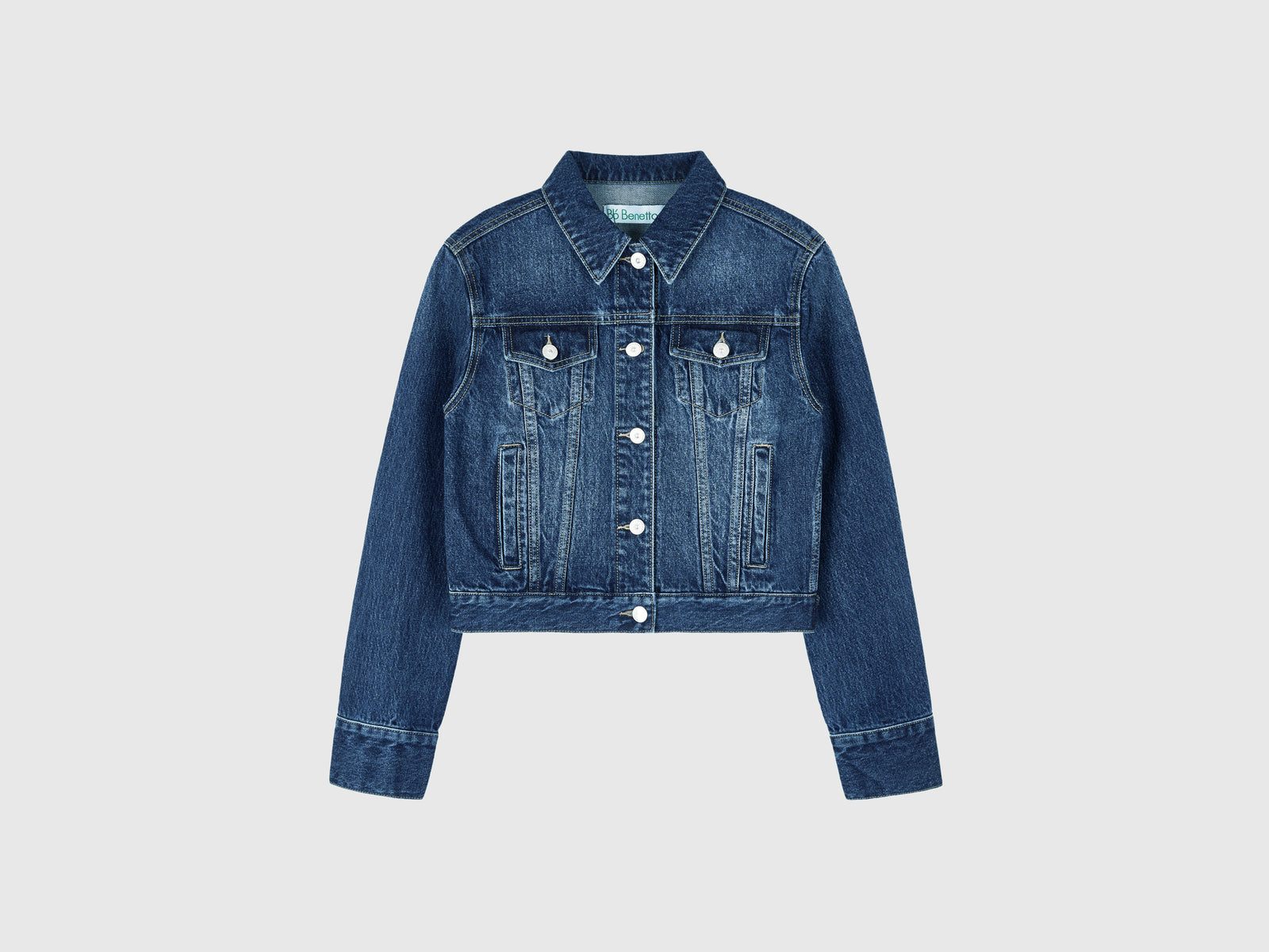 Giacca di jeans da donna blu | Benetton Outlet