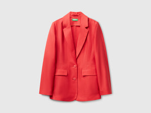 Blazer in misto lino