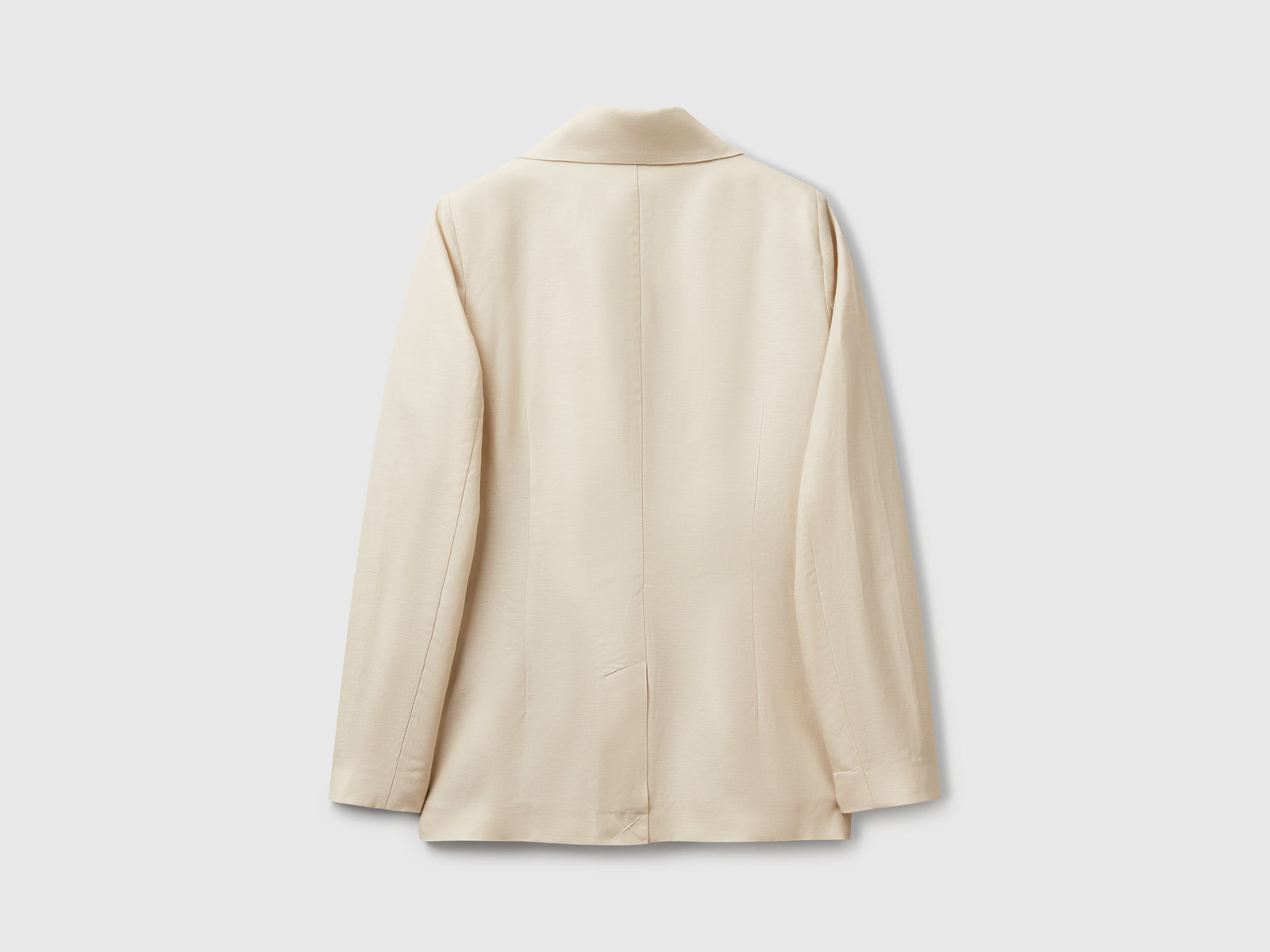Blazer in misto lino da donna beige 2 | Benetton Outlet